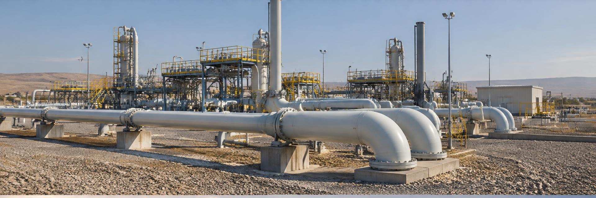 Illustrative image: modern natural gas pipeline infrastructure